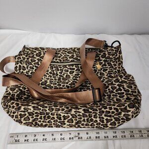 Leopard Print Duffel Tote – Lightweight Overnight or Gym Bag